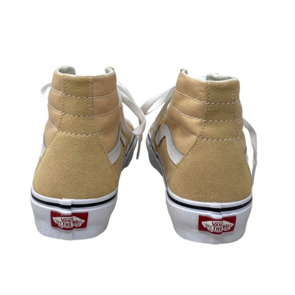 VANS Sk8-Hi Tapered Shoes Women's Suede Peach Canvas Sneakers Skate VN0A5KRUBLP - Picture 8 of 10